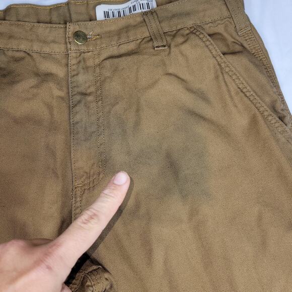 Carhartt Pants Mens Sz 34x32 Beige Canvas Carpenter Gorpcore Grunge Workwear - Picture 13 of 16